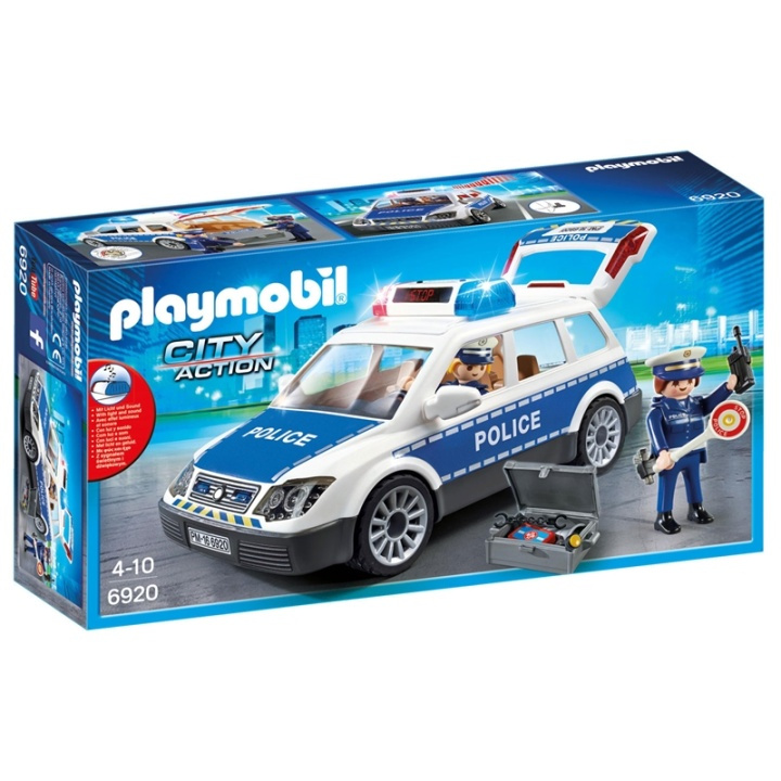 Playmobil Action, Polispatrull ljud/ljus i gruppen LEKSAKER, BARN- & BABYPRODUKTER / Leksaker / Leksaksbilar & andra fordon hos TP E-commerce Nordic AB (38-45107)