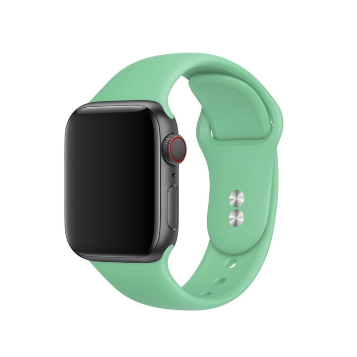 Silikon Klockarmband kompatibelt med Apple Watch, 42/44mm, Aquagrön i gruppen SMARTPHONE & SURFPLATTOR / Träning, hem & fritid / Apple Watch & tillbehör / Tillbehör hos TP E-commerce Nordic AB (38-82910)