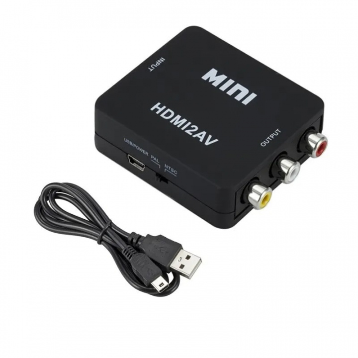 HD Video Converter Full HD 1080p - HDMI till RCA i gruppen HEMELEKTRONIK / Ljud & Bild / TV & Tillbehör / Tillbehör hos TP E-commerce Nordic AB (38-84357)