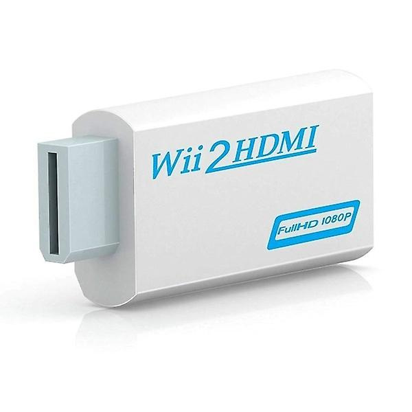 HDMI adapter till Nintendo Wii - full HD 1080p i gruppen HEMELEKTRONIK / Spelkonsoler & Tillbehör / Nintendo Wii hos TP E-commerce Nordic AB (38-84363)