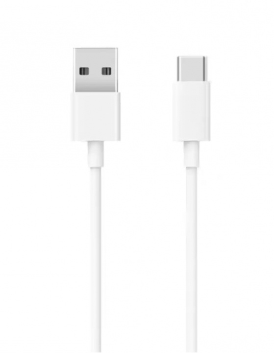 Ladd- och synkroniseringskabel USB-A till USB-C, 1m, Vit i gruppen SMARTPHONE & SURFPLATTOR / Laddare & Kablar / Kablar / Kablar Typ C hos TP E-commerce Nordic AB (38-84424)