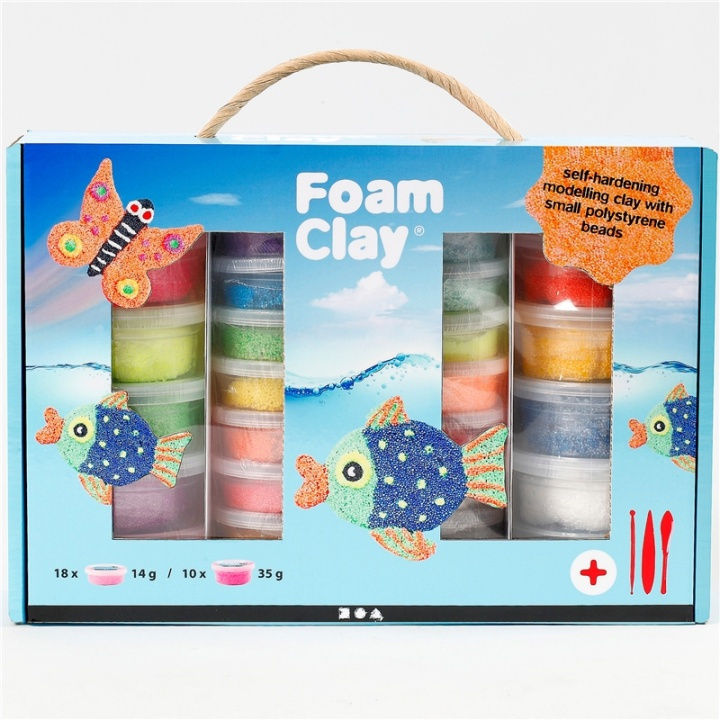 Foam Clay Presentask Mixade Färger i gruppen LEKSAKER, BARN- & BABYPRODUKTER / Leksaker / Leklera, leksand och tillbehör hos TP E-commerce Nordic AB (38-87390)