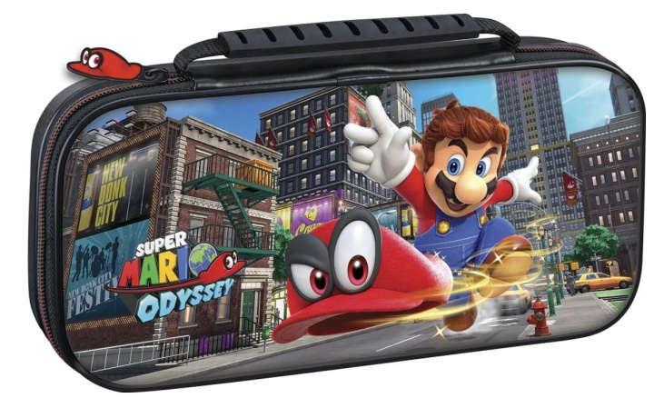 Nintendo Switch Deluxe Skyddsväska, Super Mario Odyssey-motiv i gruppen HEMELEKTRONIK / Spelkonsoler & Tillbehör / Nintendo Switch / Tillbehör hos TP E-commerce Nordic AB (38-89711)