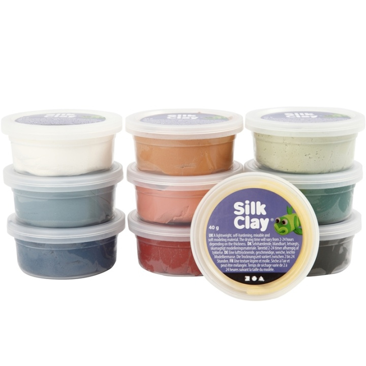 Silk Clay Mixade Färger Dova Färger 10x4 i gruppen LEKSAKER, BARN- & BABYPRODUKTER / Leksaker / Leklera, leksand och tillbehör hos TP E-commerce Nordic AB (38-90237)