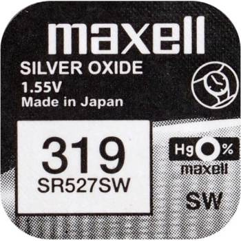 Maxell Silver-oxid, SR527SW (319), 1.55V, 1 pcs i gruppen HEMELEKTRONIK / Batterier & Laddare / Batterier / Knappcell hos TP E-commerce Nordic AB (38-93580)