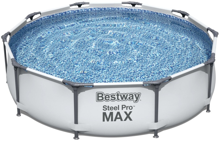 Bestway Steel Pro MAX, 3,05 m diameter, 4678 Liter i gruppen HEM, HUSHÅLL & TRÄDGÅRD / Trädgårdsprodukter / Pool & Pooltillbehör / Pooler hos TP E-commerce Nordic AB (38-94078)