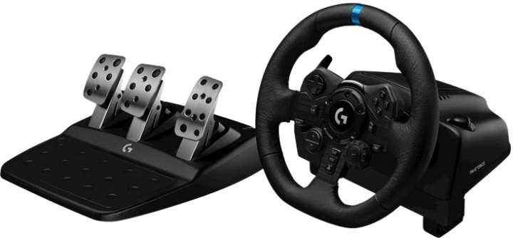 Logitech G923 Racingratt med pedaler och Trueforce (PC/PS4) i gruppen HEMELEKTRONIK / Spelkonsoler & Tillbehör / Sony PlayStation 4 hos TP E-commerce Nordic AB (38-94504)