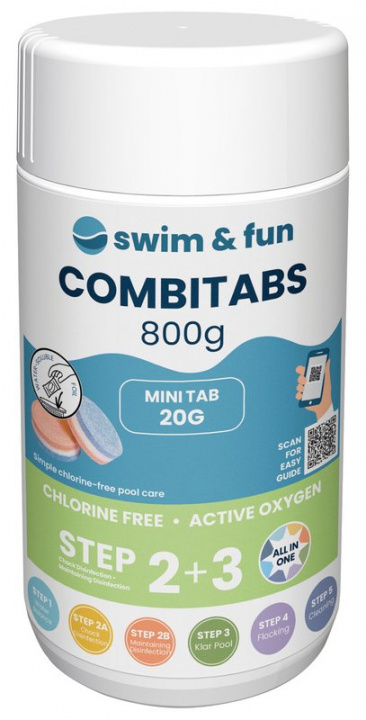 CombiTabs 20g, Chlorine free 0,8kg i gruppen HEM, HUSHÅLL & TRÄDGÅRD / Trädgårdsprodukter / Pool & Pooltillbehör / Poolkem hos TP E-commerce Nordic AB (38-95593)