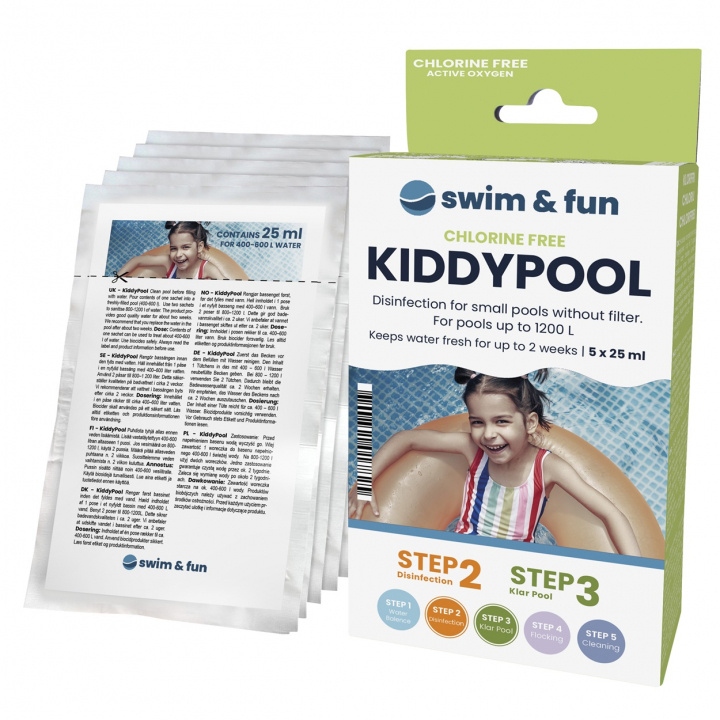 KiddyPool 5 x 25 ml i gruppen HEM, HUSHÅLL & TRÄDGÅRD / Trädgårdsprodukter / Pool & Pooltillbehör / Poolkem hos TP E-commerce Nordic AB (38-95643)