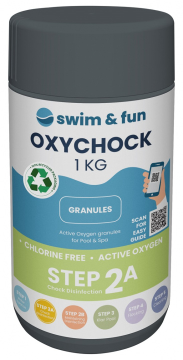 OxyChock Pool & Spa 1 kg i gruppen HEM, HUSHÅLL & TRÄDGÅRD / Trädgårdsprodukter / Pool & Pooltillbehör / Poolkem hos TP E-commerce Nordic AB (38-95675)