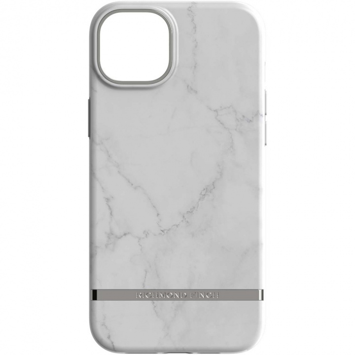 Richmond & Finch iPhone 12/12 Pro Freedom Case, White Marble, Silver i gruppen SMARTPHONE & SURFPLATTOR / Mobilskydd / Apple / iPhone 12/12 Pro hos TP E-commerce Nordic AB (38-97618)