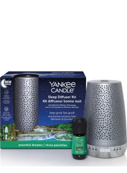 Yankee Candle Sleep Diffuser Starter Kit Silver i gruppen HEM, HUSHÅLL & TRÄDGÅRD / Fläktar & Klimatprodukter / Luftfuktare hos TP E-commerce Nordic AB (38-97626)