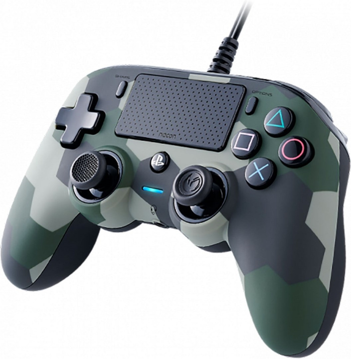 Nacon Wired Compact kontroll, Camo i gruppen HEMELEKTRONIK / Spelkonsoler & Tillbehör / Sony PlayStation 4 hos TP E-commerce Nordic AB (38-99703)