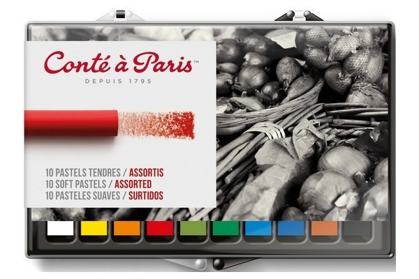 Conté à Paris Pastellkritor, 10st i gruppen SPORT, FRITID & HOBBY / Hobby / Måla & Rita / Pennor, kritor & tusch hos TP E-commerce Nordic AB (A01278)