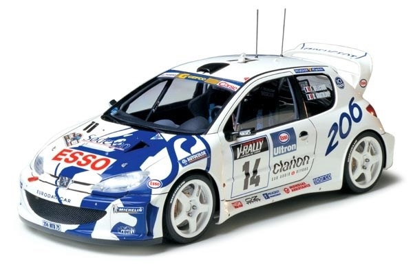 最安値新品TAMIYA 1/24 PEUGEOT 206 WRC 2000 Monte Carlo #17 完成品 / タミヤ プジョー モンテカルロ マーカス・グロンホルム ラリー