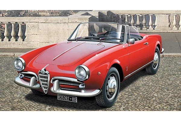 Italeri 1:24 Alfa Romeo Giulietta Spider 1300 i gruppen SPORT, FRITID & HOBBY / Hobby / Plastmodeller / Bilar hos TP E-commerce Nordic AB (A07219)