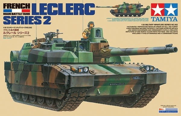 Tamiya 1/35 French Main Battle Tank Leclerc Series 2 i gruppen SPORT, FRITID & HOBBY / Hobby / Plastmodeller / Militärfordon (Land) hos TP E-commerce Nordic AB (A07355)