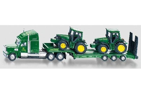 Lastbil med 2st John Deere Traktorer 1:87 i gruppen LEKSAKER, BARN- & BABYPRODUKTER / Leksaker / Leksaksbilar & andra fordon hos TP E-commerce Nordic AB (A09980)