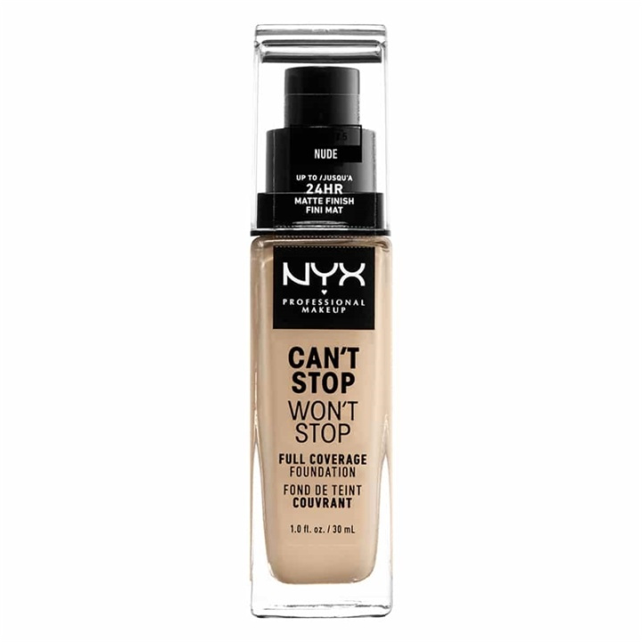 NYX PROF. MAKEUP Cant Stop Wont Stop Foundation - Nude i gruppen SKÖNHET & HÄLSA / Makeup / Basmakeup / Foundation hos TP E-commerce Nordic AB (A12424)