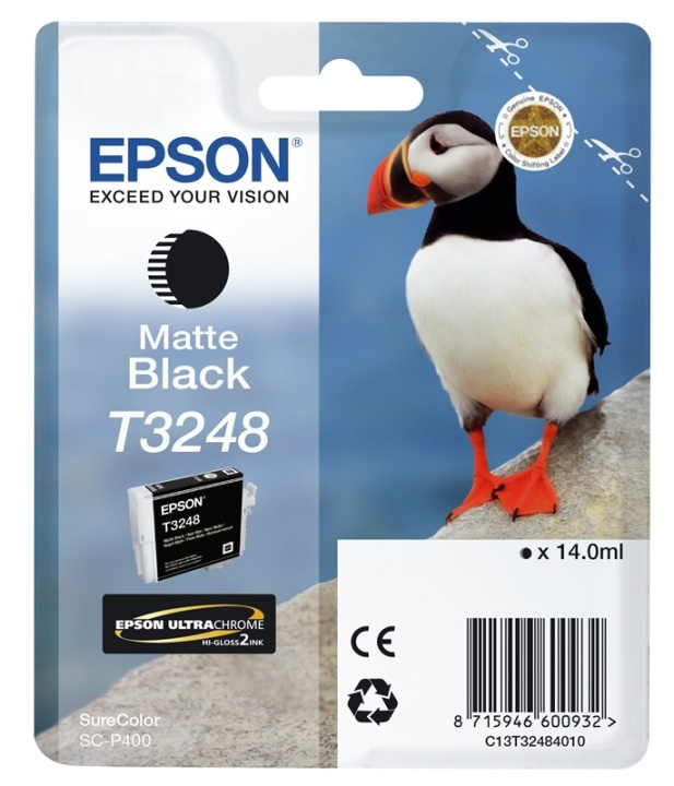 Epson T3248 Matte Black i gruppen DATORER & KRINGUTRUSTNING / Skrivare & Tillbehör / Bläck & Toner / Bläckpatroner / Epson hos TP E-commerce Nordic AB (A14146)