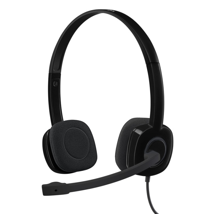 Logitech H151 Headset Huvudband 3,5 mm kontakt Svart i gruppen DATORER & KRINGUTRUSTNING / Gaming / Headset hos TP E-commerce Nordic AB (A14868)