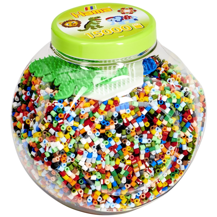 Hama Midi Beads 15000 pcs. Mix in T i gruppen SPORT, FRITID & HOBBY / Hobby / Pärlor / Pärlplattor & Pärlor hos TP E-commerce Nordic AB (A18761)