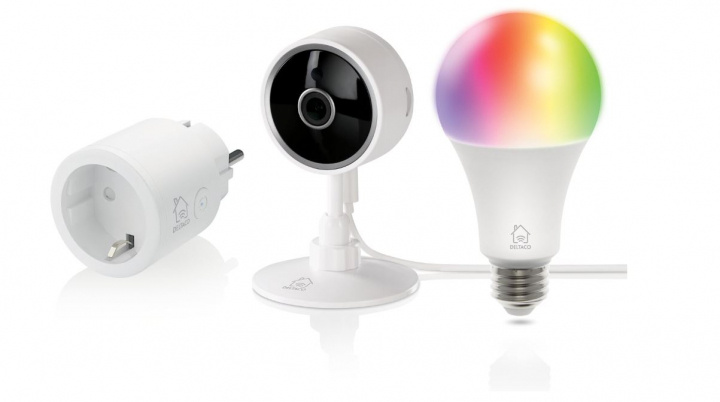 DELTACO SMART HOME Startkit m. Plugg, Kamera och RGB-Lampa i gruppen HEM, HUSHÅLL & TRÄDGÅRD / Smarta hem / Smarta hem-system hos TP E-commerce Nordic AB (A22561)