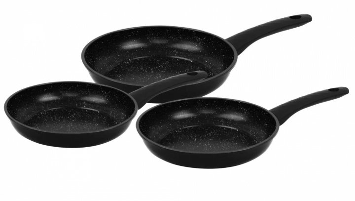 Herzberg Stekpannor 3 st m. nonstick-beläggning i gruppen HEM, HUSHÅLL & TRÄDGÅRD / Köksredskap / Stekpannor hos TP E-commerce Nordic AB (A22606)