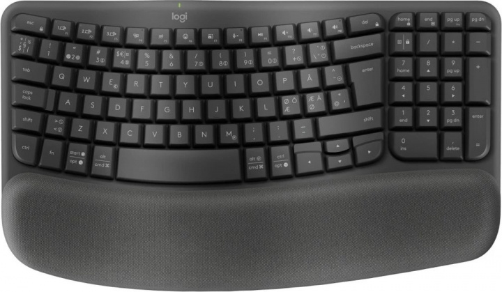 Logitech Wave keys - Graphite i gruppen DATORER & KRINGUTRUSTNING / Möss & Tangentbord / Tangentbord / Trådlösa hos TP E-commerce Nordic AB (A22621)