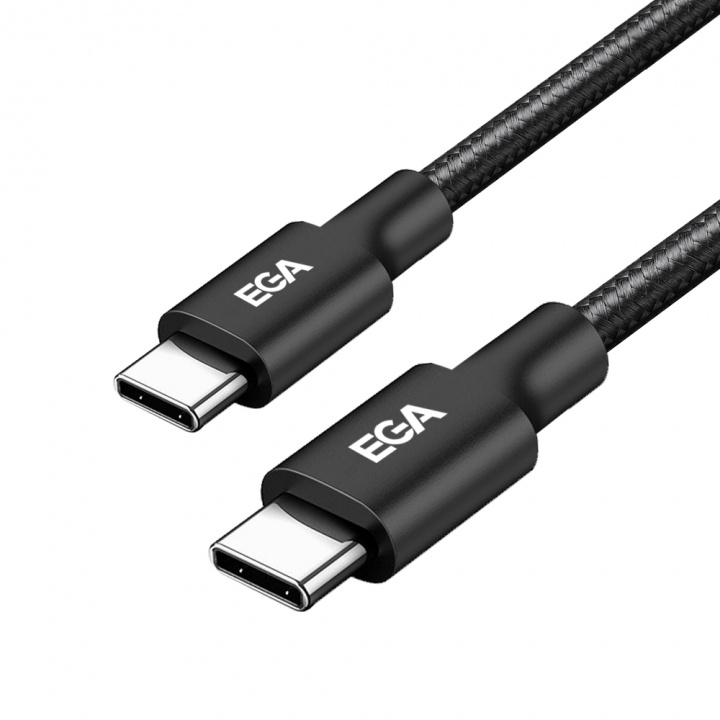 Snabbladdande USB-C till USB-C 6A 240W, 2 m, Svart i gruppen SMARTPHONE & SURFPLATTOR / Laddare & Kablar / Kablar / Kablar Typ C hos TP E-commerce Nordic AB (A22623)