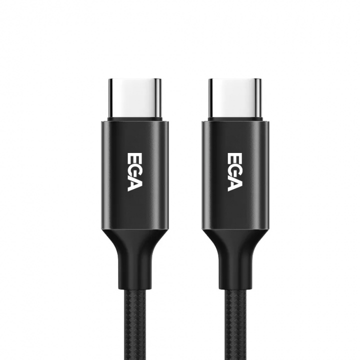 Snabbladdande USB-C till USB-C 3A , 1m, Svart i gruppen SMARTPHONE & SURFPLATTOR / Laddare & Kablar / Kablar / Kablar Typ C hos TP E-commerce Nordic AB (A22625)