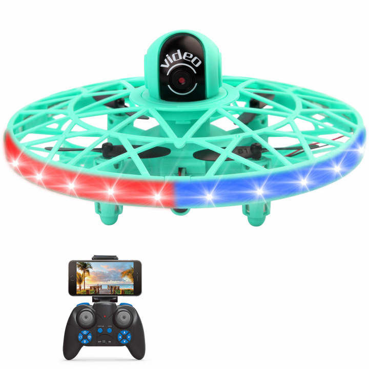 CS047761/F26W UFO med kamera 1280 x 720, Wifi/FPV, Grön i gruppen LEKSAKER, BARN- & BABYPRODUKTER / Radiostyrt / Drönare hos TP E-commerce Nordic AB (A22668)