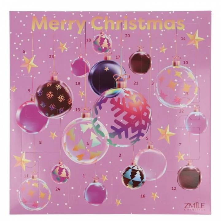 Zmile Cosmetics Advent Calendar 24 Windows Square ‘3D Christmas balls’ i gruppen LEKSAKER, BARN- & BABYPRODUKTER / Leksaker / Adventskalendrar hos TP E-commerce Nordic AB (A22674)