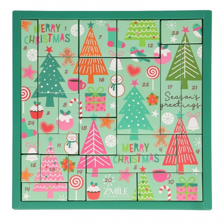 Zmile Cosmetics Beauty Advent Calendar Puzzle ‘Pinetrees’ i gruppen LEKSAKER, BARN- & BABYPRODUKTER / Leksaker / Adventskalendrar hos TP E-commerce Nordic AB (A22678)