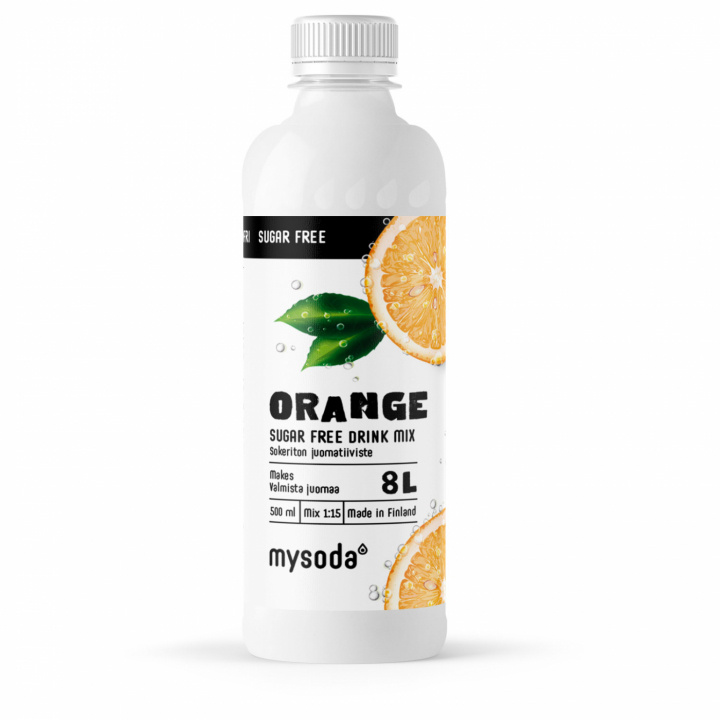 Mysoda Orange Sugar Free 500 ml - Ger 8L dryck i gruppen HEM, HUSHÅLL & TRÄDGÅRD / Hushållsmaskiner / Vatten & Juice / Kolsyremaskiner / Smaker hos TP E-commerce Nordic AB (A22688)