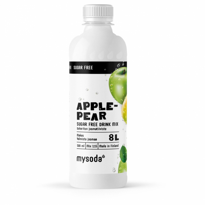 Mysoda Apple & Pear Sugar Free 500 ml - Ger 8L dryck i gruppen HEM, HUSHÅLL & TRÄDGÅRD / Hushållsmaskiner / Vatten & Juice / Kolsyremaskiner / Smaker hos TP E-commerce Nordic AB (A22690)