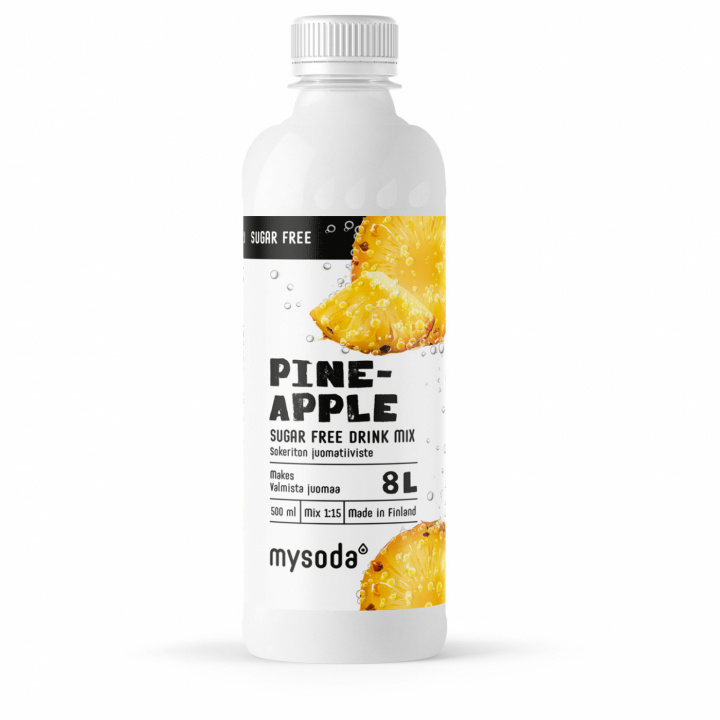 Mysoda Pineapple Sugar Free 500 ml - Ger 8L dryck i gruppen HEM, HUSHÅLL & TRÄDGÅRD / Hushållsmaskiner / Vatten & Juice / Kolsyremaskiner / Smaker hos TP E-commerce Nordic AB (A22691)