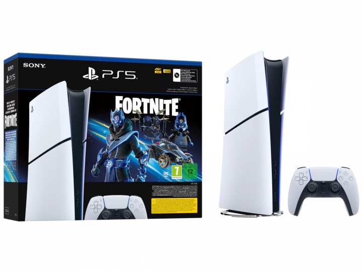 PlayStation 5 Digital Slim och Fortnite Cobalt Star i gruppen HEMELEKTRONIK / Spelkonsoler & Tillbehör / Sony PlayStation 5 / Konsoler hos TP E-commerce Nordic AB (A22754)