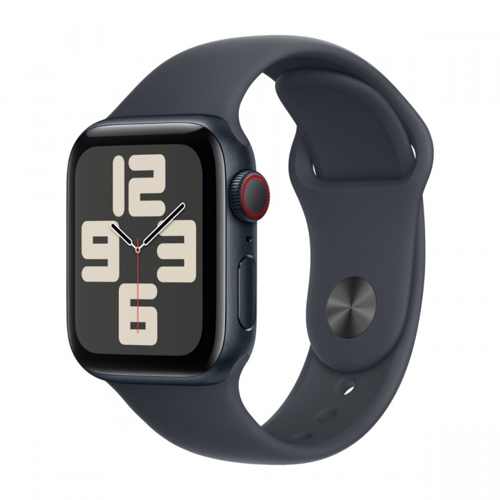 Apple Watch SE (2022) 40mm Midnight Aluminium with Midnight Sportband GPS + Cellular i gruppen SMARTPHONE & SURFPLATTOR / Träning, hem & fritid / Apple Watch & tillbehör / Apple Watch hos TP E-commerce Nordic AB (A22766)