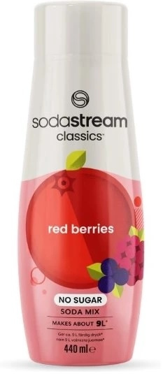 SodaStream Red Berries No Sugar 440ml, Ger ca 9 liter färdig dryck i gruppen HEM, HUSHÅLL & TRÄDGÅRD / Hushållsmaskiner / Vatten & Juice / Kolsyremaskiner / Smaker hos TP E-commerce Nordic AB (A22815)