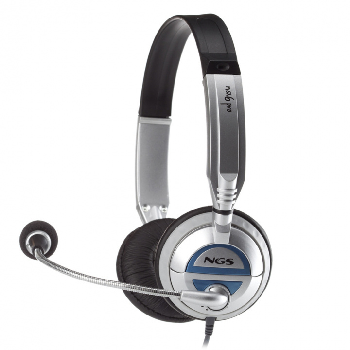 NGS Headset MSX6PRO 2 x 3.5 mm, Volymkontroll, Vit i gruppen DATORER & KRINGUTRUSTNING / Datortillbehör / Headset hos TP E-commerce Nordic AB (A22862)