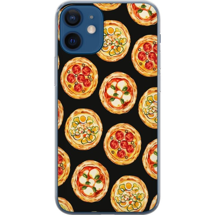 Mobilskal till Apple iPhone 12 med Pizza motiv i gruppen SMARTPHONE & SURFPLATTOR / Mobilskydd / Apple / iPhone 12/12 Pro hos TP E-commerce Nordic AB (A50202)