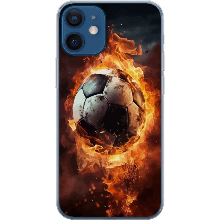 Mobilskal till Apple iPhone 12 med Fotboll motiv i gruppen SMARTPHONE & SURFPLATTOR / Mobilskydd / Apple / iPhone 12/12 Pro hos TP E-commerce Nordic AB (A50210)