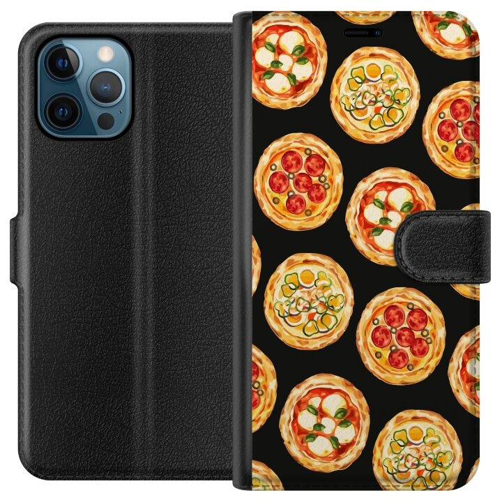 Plånboksfodral till Apple iPhone 12 Pro med Pizza motiv i gruppen SMARTPHONE & SURFPLATTOR / Mobilskydd / Apple / iPhone 12/12 Pro hos TP E-commerce Nordic AB (A50283)