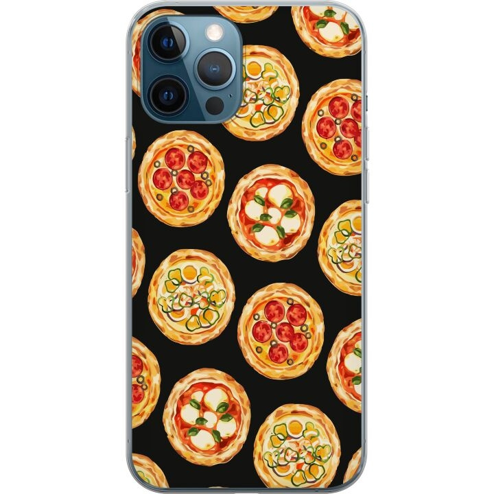 Mobilskal till Apple iPhone 12 Pro med Pizza motiv i gruppen SMARTPHONE & SURFPLATTOR / Mobilskydd / Apple / iPhone 12/12 Pro hos TP E-commerce Nordic AB (A50310)