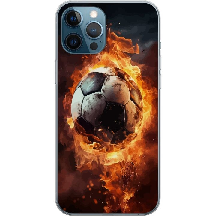 Mobilskal till Apple iPhone 12 Pro med Fotboll motiv i gruppen SMARTPHONE & SURFPLATTOR / Mobilskydd / Apple / iPhone 12/12 Pro hos TP E-commerce Nordic AB (A50318)