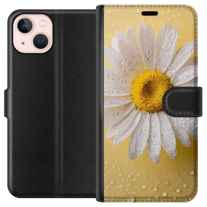 Plånboksfodral till Apple iPhone 13 mini med Porslinsblomma motiv i gruppen SMARTPHONE & SURFPLATTOR / Mobilskydd / Apple / iPhone 13 Mini hos TP E-commerce Nordic AB (A50432)