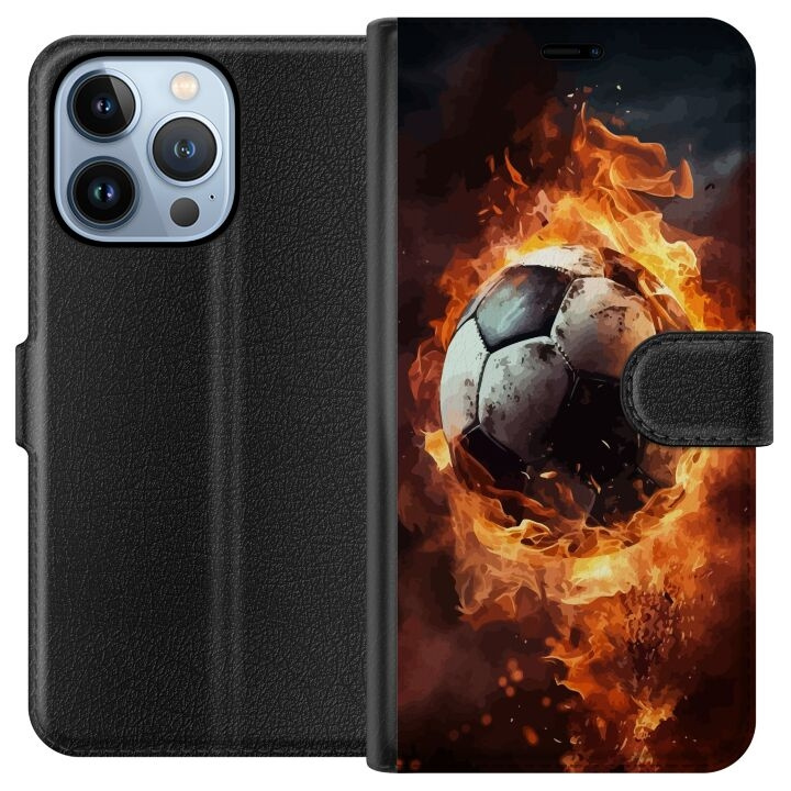 Plånboksfodral till Apple iPhone 13 Pro med Fotboll motiv i gruppen SMARTPHONE & SURFPLATTOR / Mobilskydd / Apple / iPhone 13 Pro hos TP E-commerce Nordic AB (A50507)