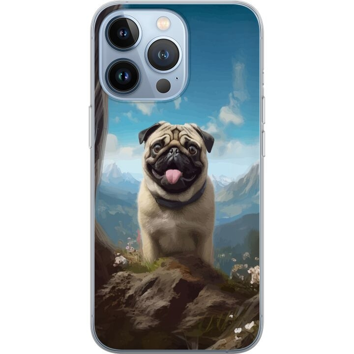 Mobilskal till Apple iPhone 13 Pro med Glad Hund motiv i gruppen SMARTPHONE & SURFPLATTOR / Mobilskydd / Apple / iPhone 13 Pro hos TP E-commerce Nordic AB (A50531)