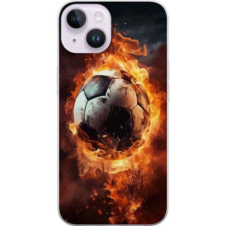 Mobilskal till Apple iPhone 14 med Fotboll motiv i gruppen SMARTPHONE & SURFPLATTOR / Mobilskydd / Apple / iPhone 14 hos TP E-commerce Nordic AB (A50642)